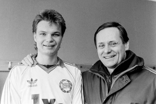 Peter Uhlbäck och Björn Bolling, tränare