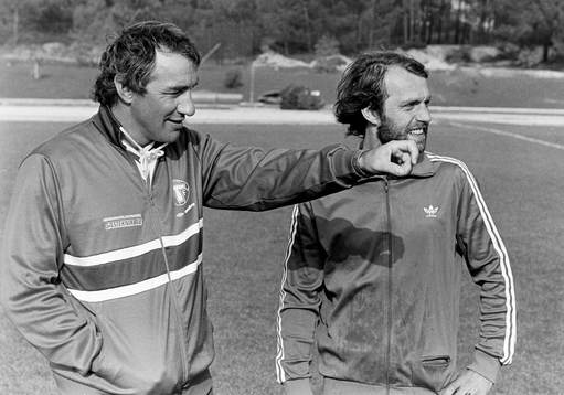Krister Kristensson, tränare och Benny Mårtensson