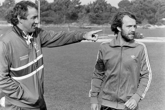 Krister Kristensson, tränare och Benny Mårtensson