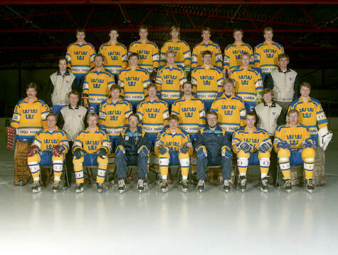 Players and team staff of Sweden pose for a team photo