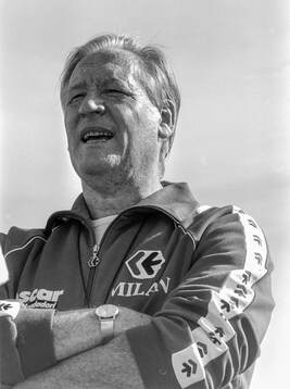 Milans manager Nils Liedholm