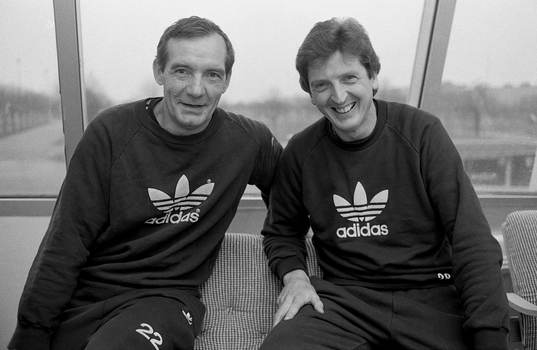 Tord Grip och Roy Hodgson, tränare, Malmö