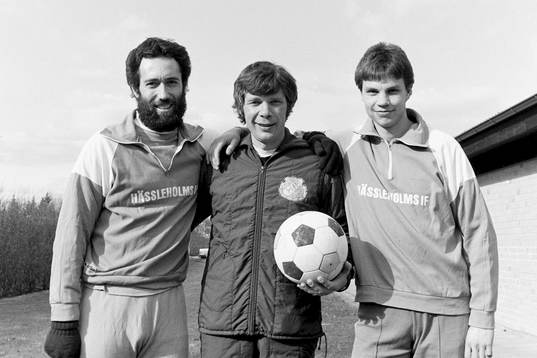 Jönssonligan i Hässleholm. Fr. v Alf, Bennis och Peter