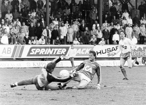 Mats Jingblad, Halmstad framför hammarbys målvakt