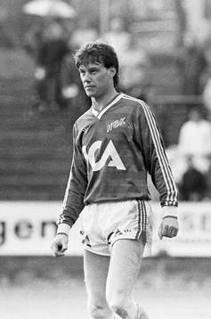 Halmstads Peter Andersson som gjorde 1-0 till hemmalaget