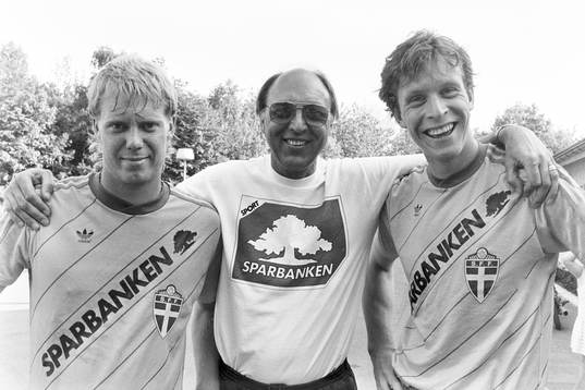Lars Larsson, Lars Arnesson, förbundskapten och Peter