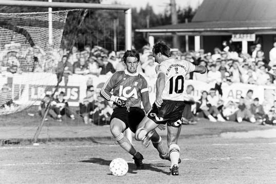 Bo Andersson, Mjällby fri med göteborgs målvakt Thomas