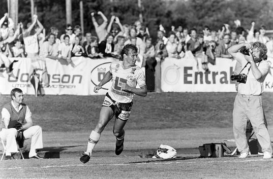 Bo Andersson, Mjällby fri med göteborgs målvakt Thomas