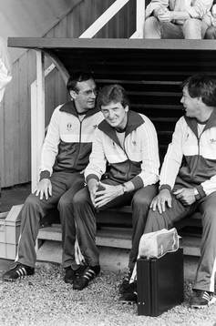 Tord Grip, Roy Hodgson, tränare och Harry Jönsson,
