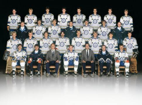 Spelare och personal i Leksand