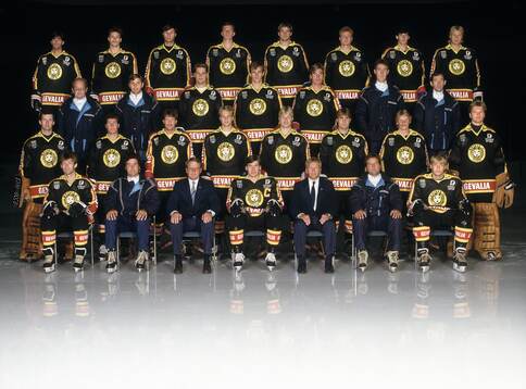 Spelare och personal i Brynäs