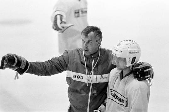 Curt Lundmark, tränare i instruktionstagen