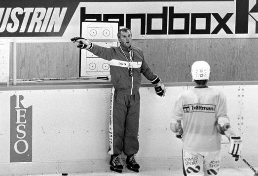 Curt Lundmark, tränare i instruktionstagen