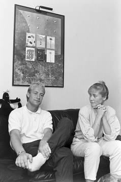 Hemma hos Mats Magnusson och flickvän
