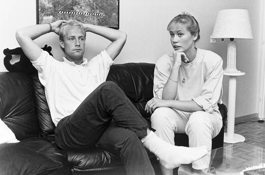 Hemma hos Mats Magnusson och flickvän