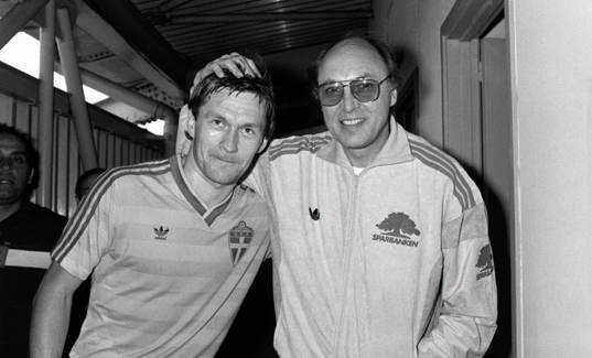 Stig Fredriksson och Lars Laban Arnesson, Förbundskapten,