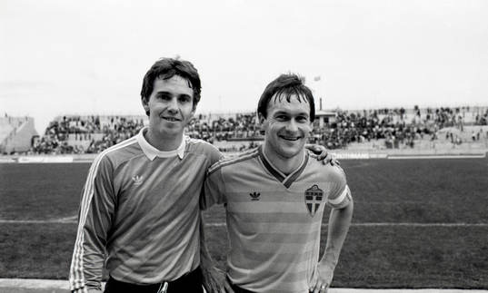 Thomas Wernerson, målvakt och Stig Fredriksson