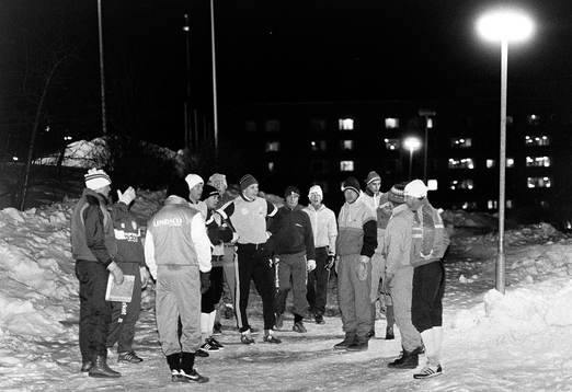 Träning i kylan