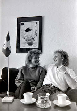 Robert Prytz, Young Boys med sin fru Joyce