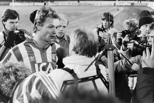 Fotboll, Europacupen, semifinal, IFK Göteborg - Barcelona,