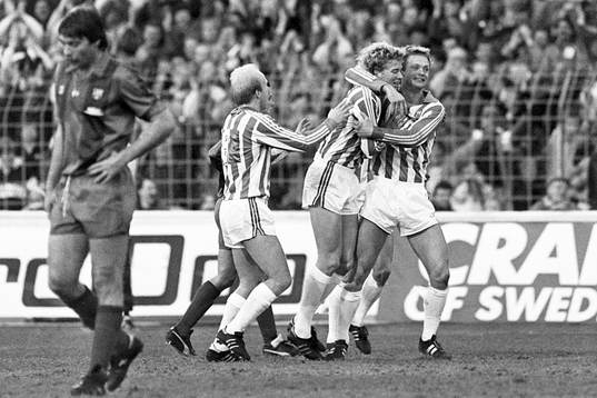 Fotboll, Europacupen, semifinal, IFK Göteborg - Barcelona,