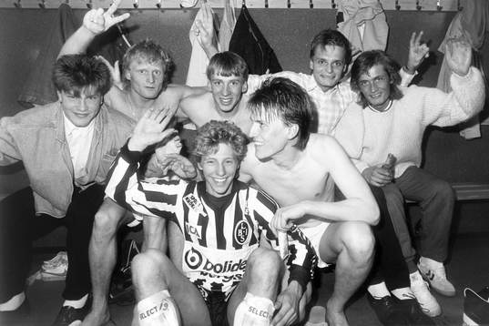 Landskronas målskyttar Mikael Hjälte och Thomas