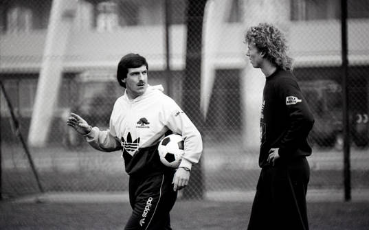 Olle Nordin, förbundskapten och Johnny Ekström