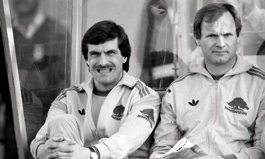 Olle Nordin, förbundskapten och Kent Karlsson