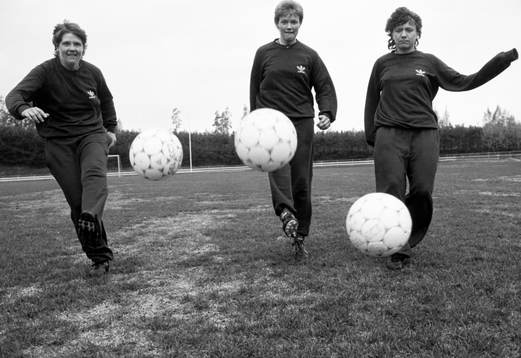 Pia Sundhage, Lena Videkull och Anette Börjesson