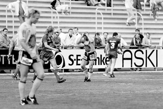 Bo Andersson, Mjällby har fått en smäll i huvudet