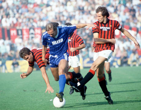 Dan Corneliusson, Como, Franco Baresi, MIlan