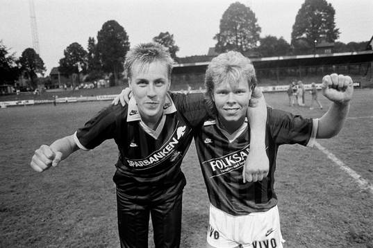 Glada målskyttar i AIK, Thomas Lundmark och Roger Sundin