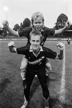 Glada målskyttar i AIK, Thomas Lundmark och Roger Sundin