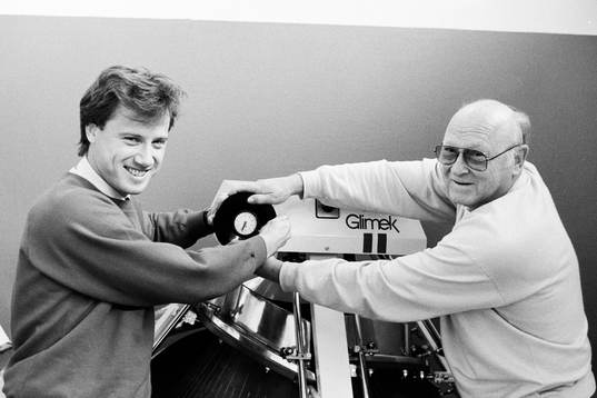Ingemar Erlandsson på jobbet på Glimek