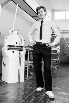 Ingemar Erlandsson på jobbet på Glimek