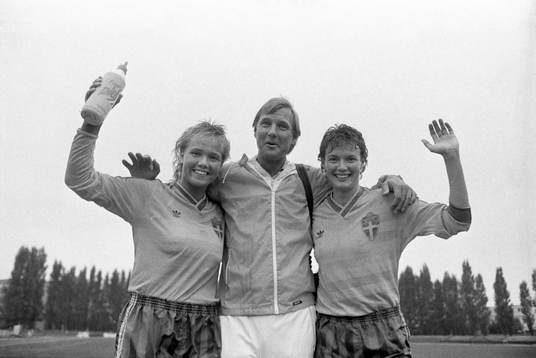 Gunilla Axén, Ulf Lyfors, förbundskapten och Lena