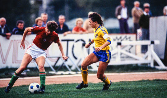 Fotboll, Dam, Landskamp, Ungern - Sverige 1-4