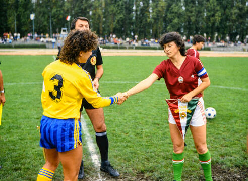 Sveriges lagkapten Anette Börjesson