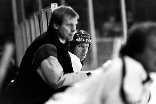 Thommie Bergman, tränare i Frölunda och Jörgen Pettersson