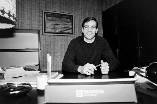 Roland Eriksson på jobbet. Skandia