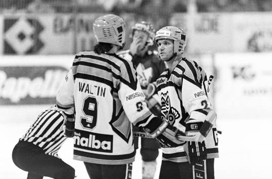 Mats Waltin och Kent Johansson, Lugano tillsammans på isen
