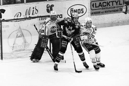 Västerås Göran Sjöberg och rögles Olle Häggström