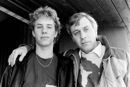 Niclas Kindvall med sin pappa Ove Kindvall