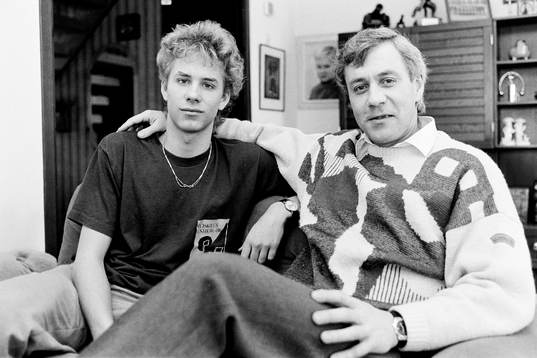 Niclas Kindvall med sin pappa Ove Kindvall