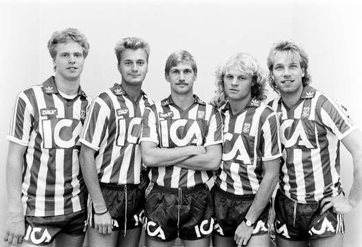 Fr.v Pär Millqvist, Lars Zetterlund, Lennart Nilsson,