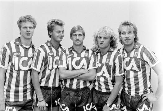 Fr.v Pär Millqvist, Lars Zetterlund, Lennart Nilsson,