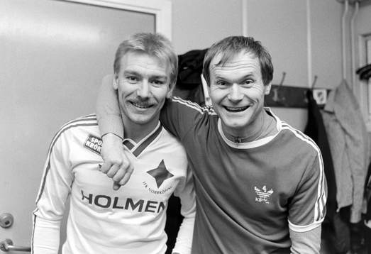 Jan Hellström och tränare Kent Karlsson