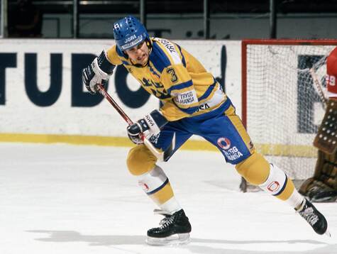 Tommy Albelin of the Swedish national ice hockey team 1987
