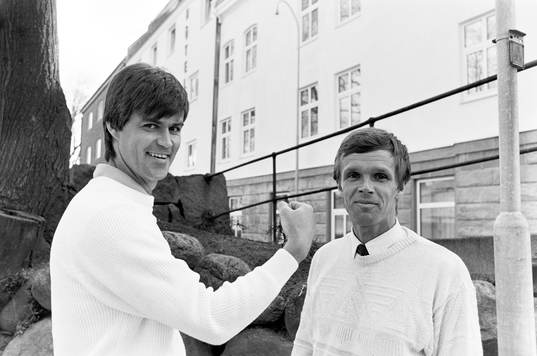 Tränarna Kurt-Arne Bergstrand, Markaryd och Anders