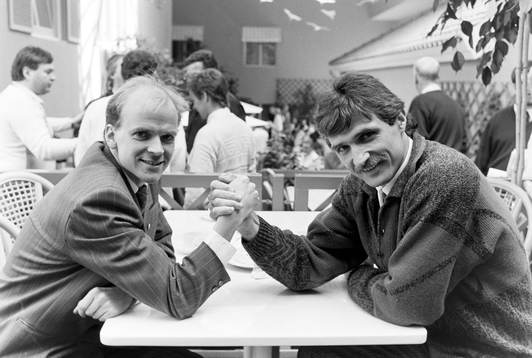 Olle Kristensson, tränare i Falkenberg och Marek